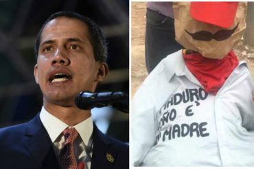 ¡NO LO DEJÓ PASAR! Lo que dijo Guaidó del gran protagonista de la quema de Judas (+Puntas a Maduro)