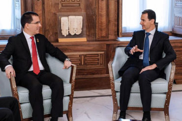 ¡AQUÍ ESTÁN! Las fotos de la criticada reunión de Arreaza con Bashar al Asad