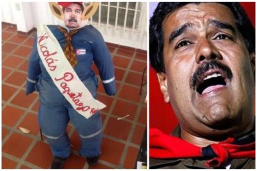 ¡CON ELLOS NADA! Maduro y los hermanos Rodríguez fueron los grandes protagonistas en la quema de Judas por los venezolanos (+Fotos + Video)