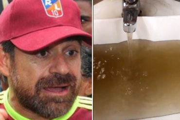 ¿ALÓ, DRÁCULA? Así de asquerosa sale el agua en el Centro Comercial Free Market de Carabobo (+Video)