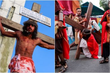 ¡UNA BELLEZA! Las increíbles imágenes que dejó la escenificación de un Viacrucis en Petare (+Fotos)