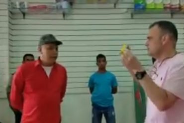 ¡POR ABUSADOR! Estallaron a alcalde chavista de Maturín por acusar de “ladrón” al dueño de una farmacia (+Video)