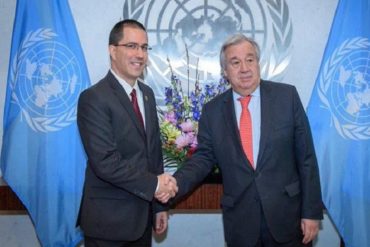 ¡LE CONTAMOS! Jorge Arreaza se reunió con Antonio Guterres este #24Abr  en la sede de la ONU (+Videos)