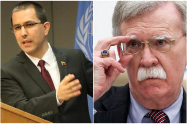 ¡OTRA VEZ! Arreaza acusó a Bolton de “participar” en los hechos del 30-A