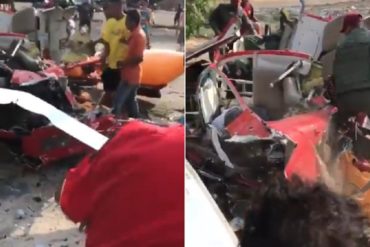 ¡VEA! Así es como un grupo de ciudadanos intenta auxiliar a las víctimas del helicóptero precipitado en Maracaibo (+Video)