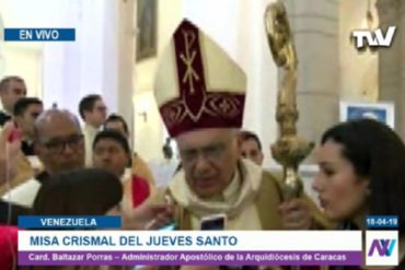 ¡ASÍ LO DIJO! Cardenal Baltazar Porras alerta que la crisis “se hace más grave en el interior del país” (+Video)