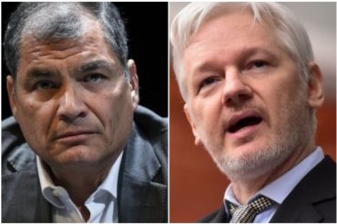 ¡LE CONTAMOS! Rafael Correa califica como una “canallada” la decisión de retirar asilo político a Assange