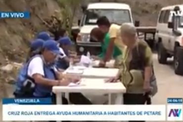 ¡LO ÚLTIMO! Cruz Roja entrega botellones de agua y pastillas purificadoras a los habitantes de Petare (+Video)