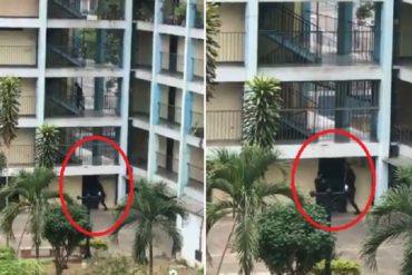 ¡ABUSADORES! Las FAES intentan ingresar a residencias en Barquisimeto (+Video +Les dieron hachazos a las puertas)