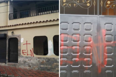 ¡LE MOSTRAMOS! Diputado Franklyn Duarte denunció que pintaron las letras del ELN en su casa: «Así actúan los malandros” (+Fotos)