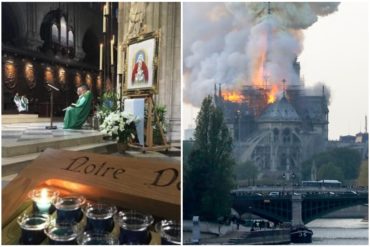 ¡UN MILAGRO! Reliquia de la Virgen de Coromoto que estaba en Notre Dame fue retirada durante el gran incendio (+Video)