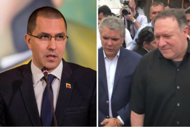 ¡SIN DESPERDICIO! La pataleta que armó Jorge Arreaza por la conversación entre Pompeo y Duque: «Vaya táctica de distracción»