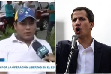 ¡VAYA! El relato de un joven que iba a migrar del país: “Me quedé porque Juan Guaidó nos renovó la esperanza” (+Video)