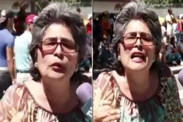 ¡ASÍ MISMO!  “No queremos armas, queremos comida, transporte, libros”: Lo que dijo esta señora que se sumó al inicio de la Operación Libertad