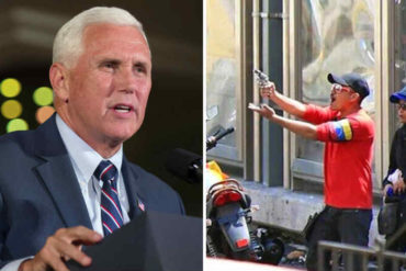 ¡CLARITO! El duro comentario de Pence sobre los colectivos: Han convertido las calles de Venezuela en zonas de guerra (+Video)