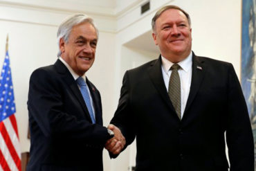 ¡LO ÚLTIMO! Piñera recibió a Pompeo para abordar la crisis en Venezuela y continuar presión sobre Maduro