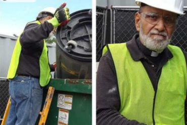 ¡ESFUERZO DE INMIGRANTE! Padre José Palmar muestra su faceta como trabajador de mantenimiento