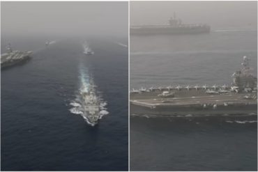 ¡AY, PAPÁ! 2 portaaviones de EEUU navegan el Mediterráneo para lanzar fuerte mensaje a Rusia (+Video)