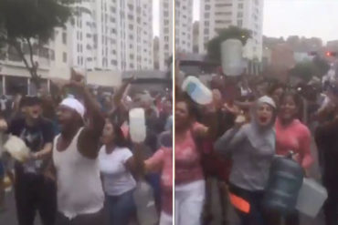 ¡NO HAY MIEDO! En Monte Piedad, parroquia 23 de Enero, también salieron a protestar por colapso de los servicios básicos (+Video)