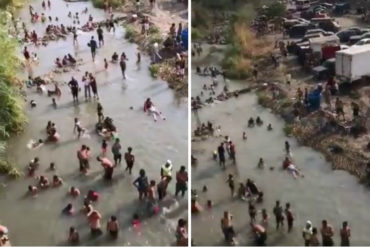¡VÉALO! Venezolanos se bañan en río Turbio de Barquisimeto durante Semana Santa (+Video)