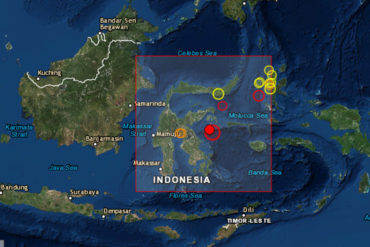 ¡URGENTE! Un terremoto de magnitud 6,8 sacude el este de Indonesia y desata alerta de tsunami (+Video)