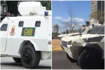 ¡BRAVO! GNB decide no reprimir a manifestantes en Puerto Ordaz y retira las tanquetas #30Abr (+Video)