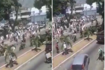 ¡NO COMIERON CUENTO! La gente se cansó del asedio de los colectivos en Yaracuy y así los hicieron huir (Video)