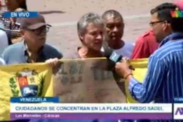 ¡SIN TITUBEOS! El contundente mensaje de este venezolano desde protesta en la Alfredo Sadel: Es una mezquindad política no activar el artículo 187.11 (+Video)