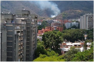 ¡ARDIENDO! Reportaron incendio en El Ávila a la altura de Cotiza este #23Feb (+Foto) (+Video)