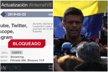 ¡CENSURADOS! Registraron bloqueo de Twitter, Instagram, Youtube y Periscope durante declaraciones de López este #2May