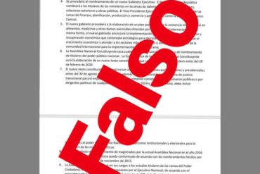 ¡PILAS CON ESTO! Alertan de documento falso que circula en redes sobre las negociaciones en Noruega