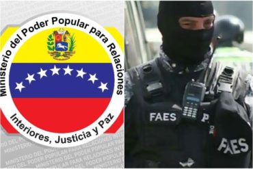 ¡VEA! El video con el que el Ministerio de Interior y Justicia promociona a las FAES como un organismo de “paz”