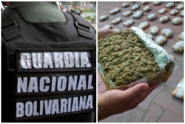 ¡ESCÁNDALO! Funcionarios de la GNB detuvieron a capitán técnico de la Aviación con 343 panelas de marihuana (+Detalles)