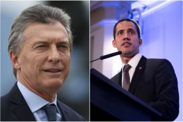 ¡TE LO TENEMOS! Macri compartió un mensaje de Guaidó desde la embajada argentina en Venezuela (+Video)