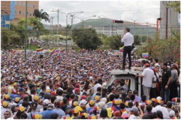 ¡MÍRELA! La selfie que tomó Juan Guaidó en la concentración de Barquisimeto