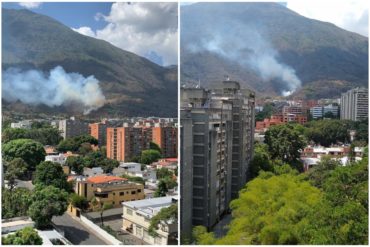 ¡QUÉ CALOR! El incendio que se registró en El Ávila durante la tarde de este domingo #19May (+Fotos)