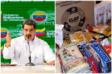 Maduro pide “ampliar” los CLAP, pese a que ni siquiera han podido distribuirlos cada 15 días, ni dejar de meterle los frijoles que «nadie come» (+Videos)