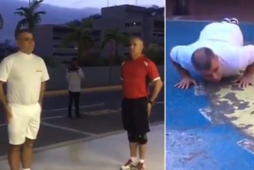 ¡VÉALO! Vladimir Padrino López madrugó para un «trote sabroso» con el batallón de Caracas (+Video)