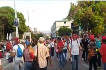 ¡VERGÜENZA! Chavistas se fueron de Miraflores cuando Maduro apenas comenzaba a hablar (+Video)