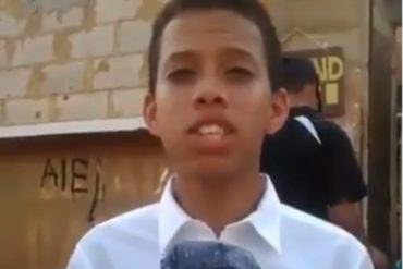 ¡RESISTENCIA! Niño enfrenta la censura en las redes sociales para denunciar la crisis en el Zulia (+Video)