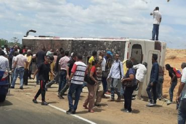 ¡FATAL! Una mujer murió tras el vuelco de un Encava en Ciudad Guayana (+Video)