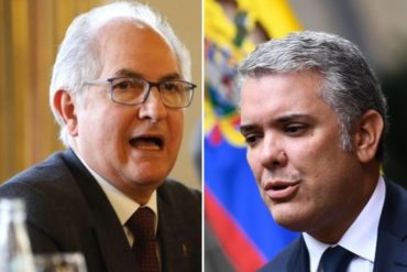 ¡QUE SE SEPA! Antonio Ledezma pide a Iván Duque que aplique el R2P para para rescatar a Venezuela de las mafias (+Video)