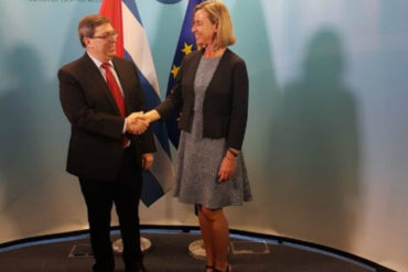 ¡SEPA! Federica Mogherini y Bruno Rodríguez acordaron la urgencia de buscar una “solución pacífica” a la crisis de Venezuela