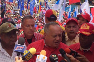 ¡QUÉ PASADO! Cabello desde marcha chavista: Los opositores andan como zombies, solos, y sus líderes en la comodidad de una embajada (+Video)