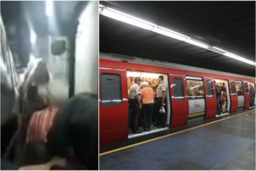 ¡DE TERROR! Los usuarios del Metro de Caracas fueron desalojados tras falla (+Así salieron del tren +Videos)