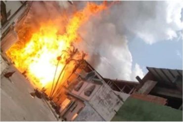 ¡ATERRADOR! Así fue la estruendosa explosión de bombonas de gas que dejó varios heridos en Aragua (+Video)