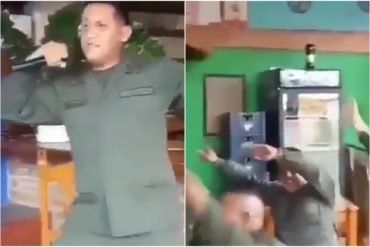 ¡PERO QUÉ SHOW! Funcionarios de la GNB fueron pillados cantando karaoke de Alejandro Fernández (+Video +Cerveza en mano)