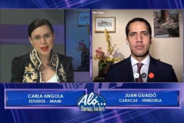 ¡IMPORTANTE! Guaidó en entrevista con Carla Angola: Contactos con las FANB continúan y crecen cada día (+Video)