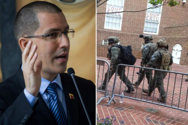 ¡MIRE! La pataleta de Arreaza por el desalojo de la embajada de Venezuela en EEUU: “Fue un espectáculo triste” (+Video)