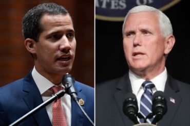 ¡SE LO CONTAMOS! Guaidó tras hablar con Pence: EEUU acompaña decididamente la hoja de ruta planteada